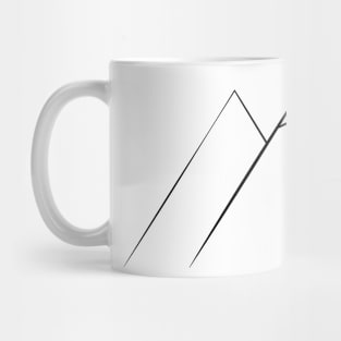 Mountains Minimal Design Mug